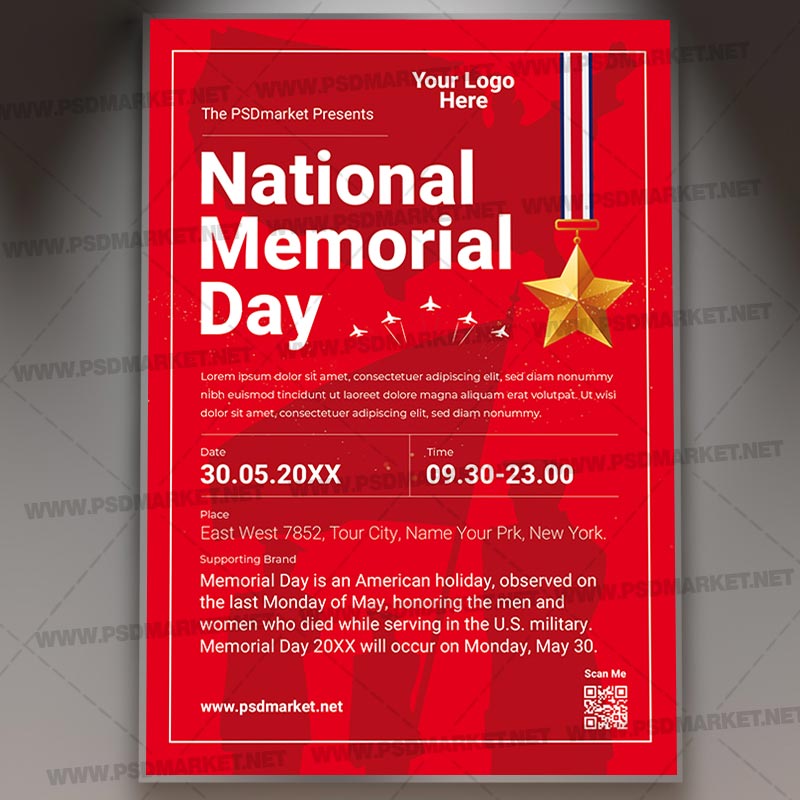 Download Memorial Day PSD Template 1