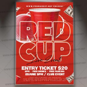 Download Red Cup Live Event PSD Template 1