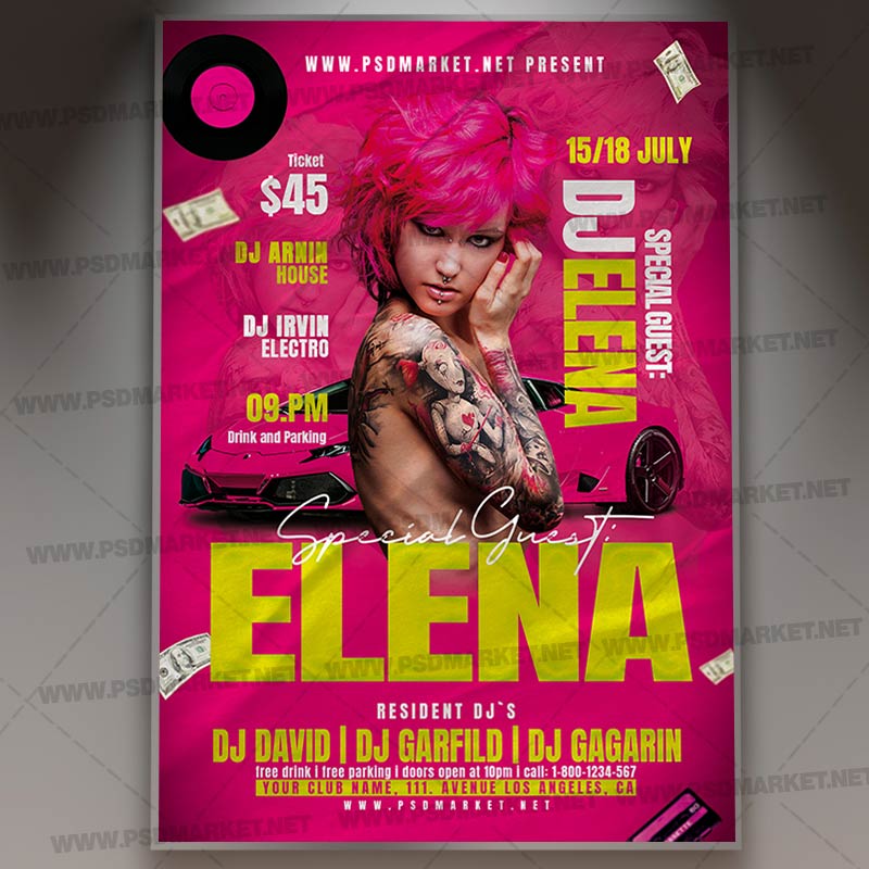Download Special Guest Event PSD Template 1
