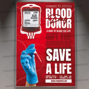 Download World Blood Donor Day PSD Template 1