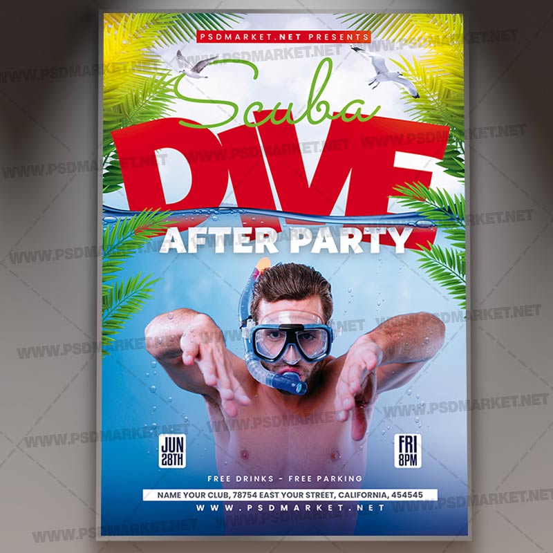 Download Diving PSD Template 1