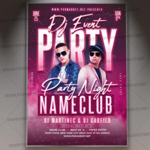 Download Dj Event Party PSD Template 1