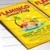 Download Flamingo Day PSD Template 2