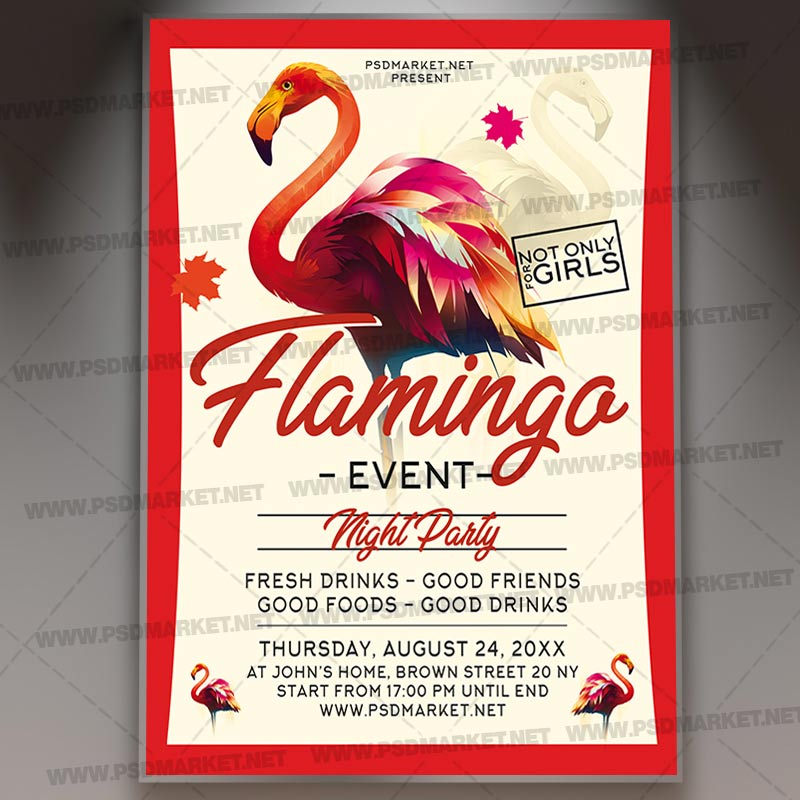 Download Flamingo Event Party PSD Template 1