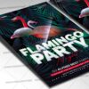 Download Flamingo Party Night PSD Template 2