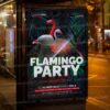 Download Flamingo Party Night PSD Template 3