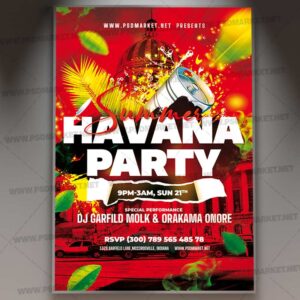 Download Havana Party Night PSD Template 1
