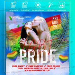Download LGBT Pride Event Templates in PSD & Vector