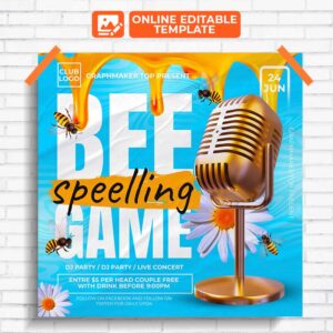 Download Speelling Bee Game Templates in PSD & Vector
