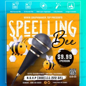 Download Speelling Bee Templates in PSD & Vector