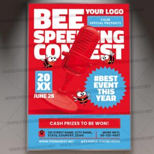 Download Speelling Bee Contest Event PSD Template 1