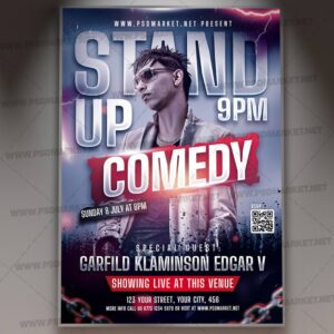 Download Stand Up Night PSD Template 1