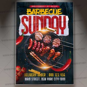Download Sunday Barbecue PSD Template 1