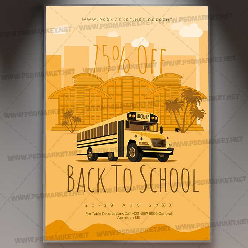 Download Back To School 2022 PSD Template 1