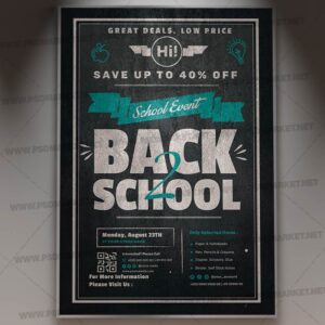 Download Back To School Event PSD Template 1
