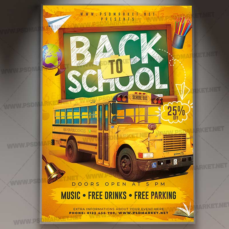Download Back to School PSD Template 1