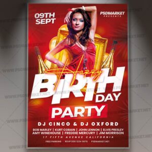 Download Birthday Cool Party PSD Template 1