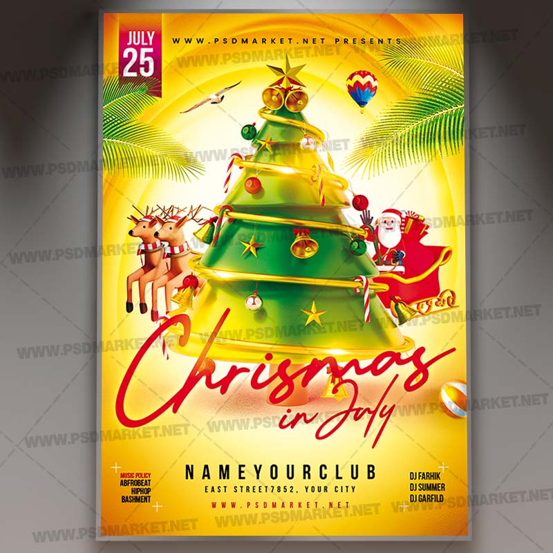 Christmas in July Event PSD Template - 1