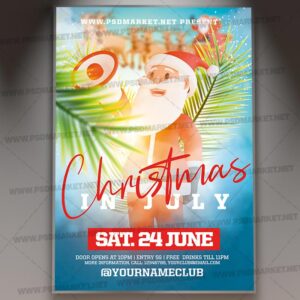 Download Christmas in July PSD Template 1