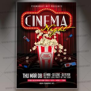Download Cinema Night PSD Template 1