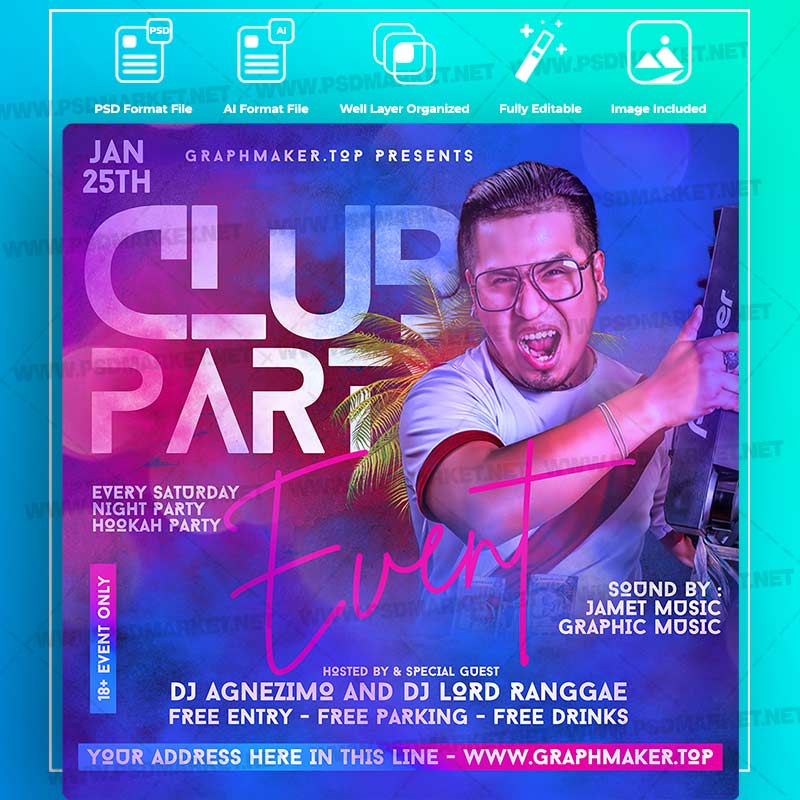 Download Club Party Templates in PSD & Vector