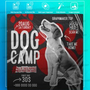Download Dog Camp Templates in PSD & Vector