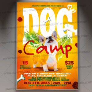 Download Dog Camp PSD Template 1