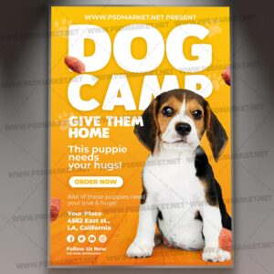 Download Dog Camping Event PSD Template 1