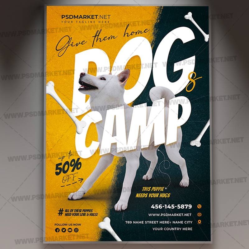 Download Dogs Camp PSD Template 1