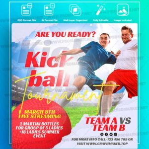 Download Kickball Templates in PSD & Vector