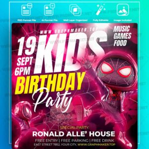 Download Kids Birthday Templates in PSD & Vector