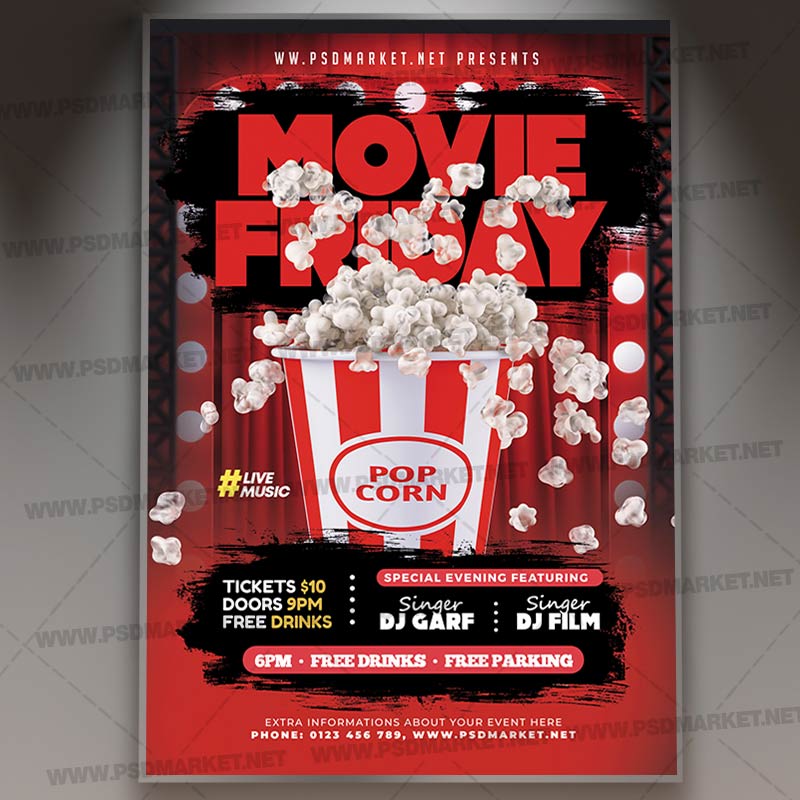 Download Movie Friday PSD Template 1