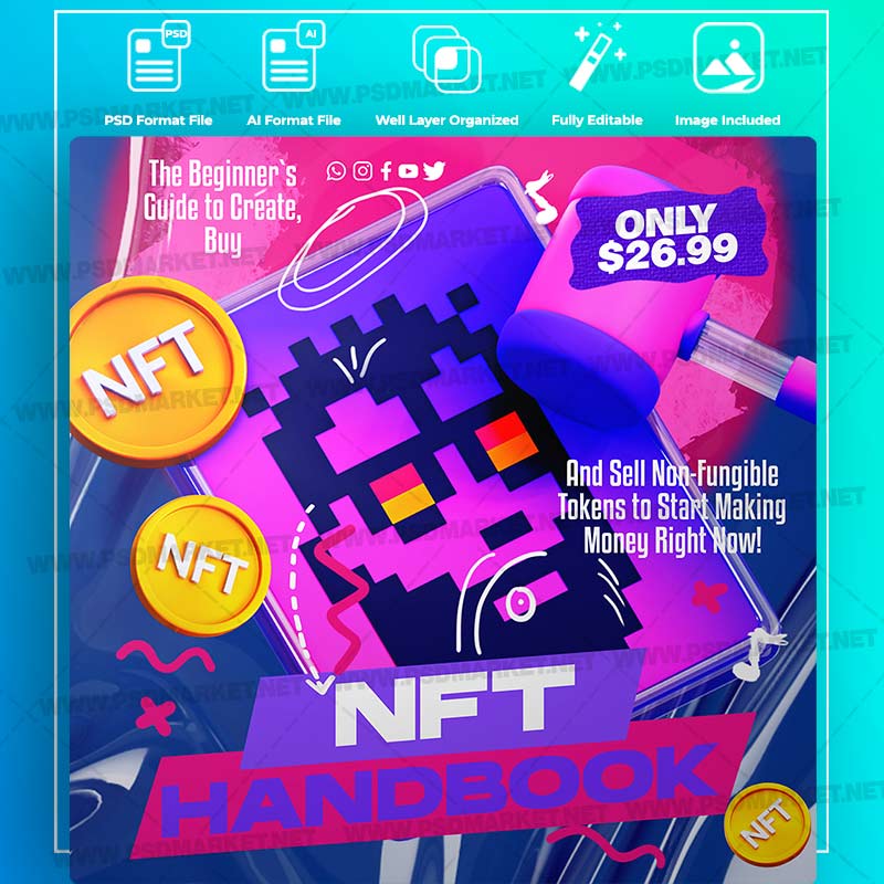 Download NFT for Beginners Templates in PSD & Vector