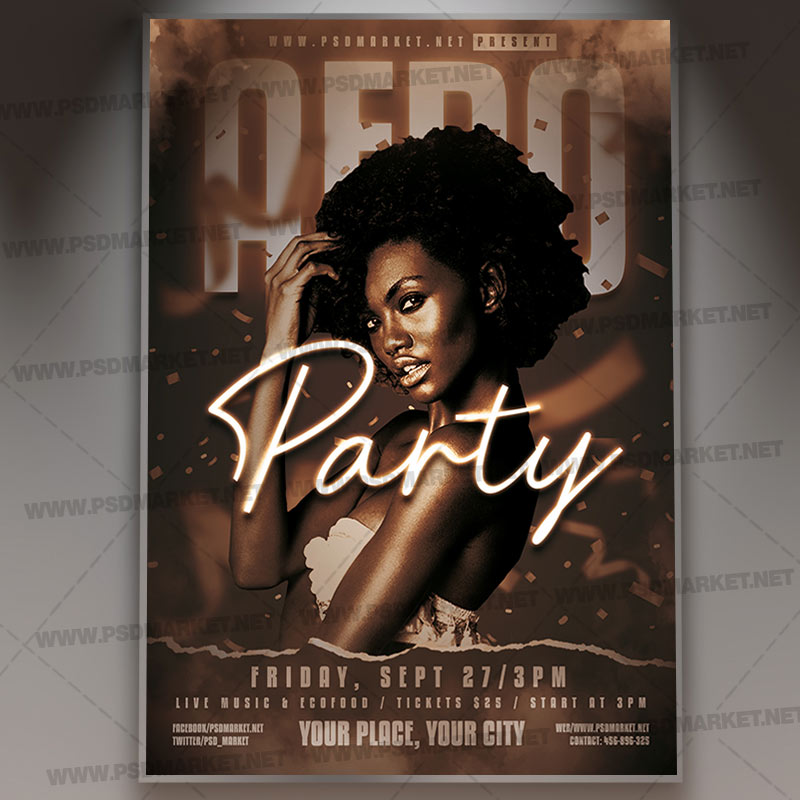 Download Afro Party PSD Template 1