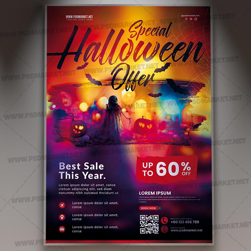 Download Halloween Sale PSD Template 1