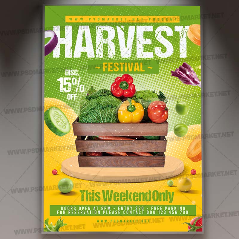 Download Harvest Fest PSD Template 1