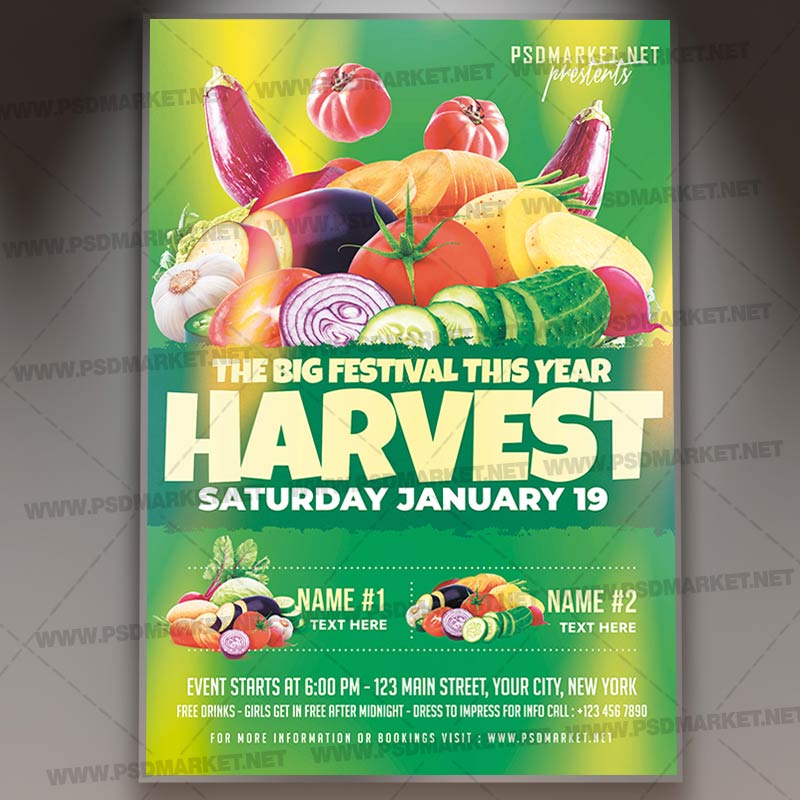 Download Harvest Festival Event PSD Template 1