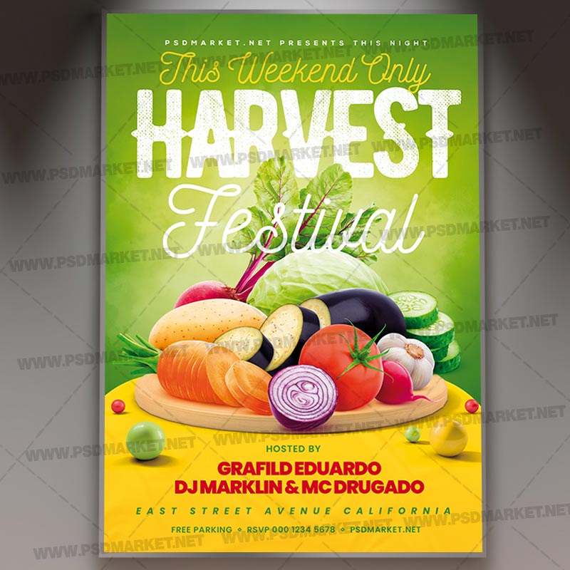 Download Harvest Festival PSD Template 1
