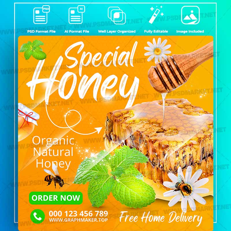 Download Honey Templates in PSD & Vector