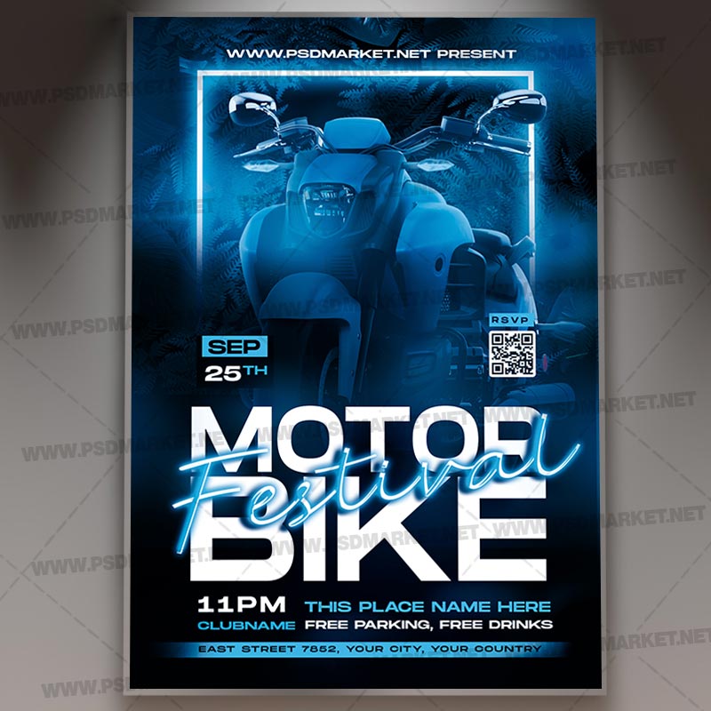 Download Motorbike Festival - PSD Template 1