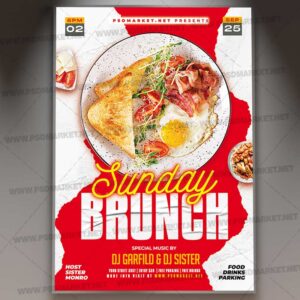 Download Sunday Brunch Event PSD Template 1