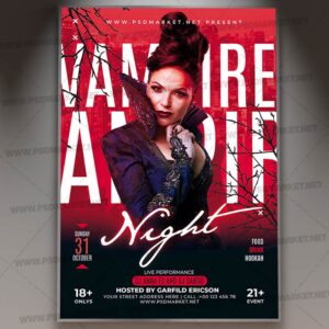 Download Vampire Night PSD Template 1