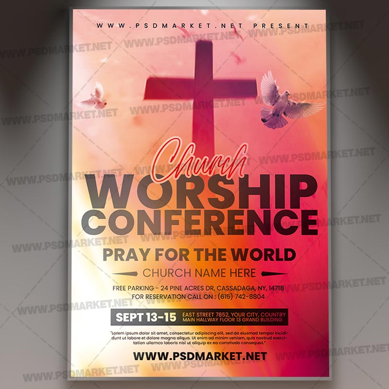 Download Worship Conference PSD Template 1
