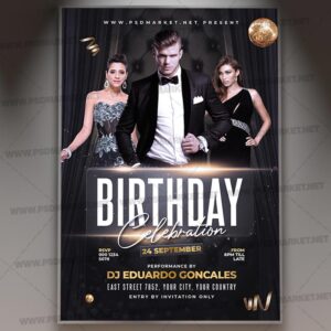 Download Birthday Party Night PSD Template 1