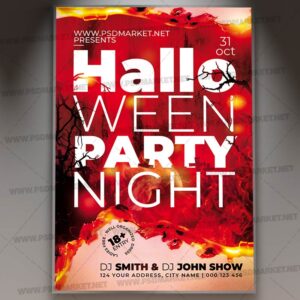 Download Hallo Ween Party PSD Template 1