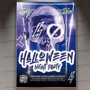Download Halloween Night Party PSD Template 1