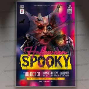 Download Halloween Spooky PSD Template 1