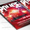 Download Police Party PSD Template 2