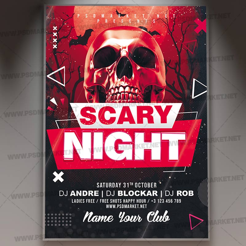 Download Scary Night Event PSD Template 1