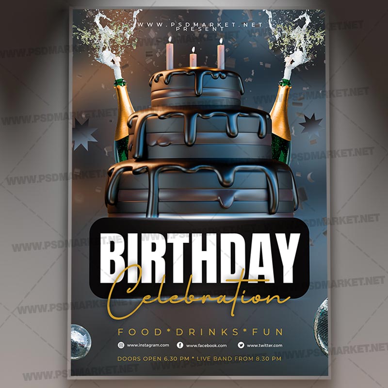 Download Birthday Day PSD Template 1